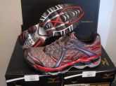 Tenis Mizuno Prophecy Vermelho e Gold- Edição Limitada
